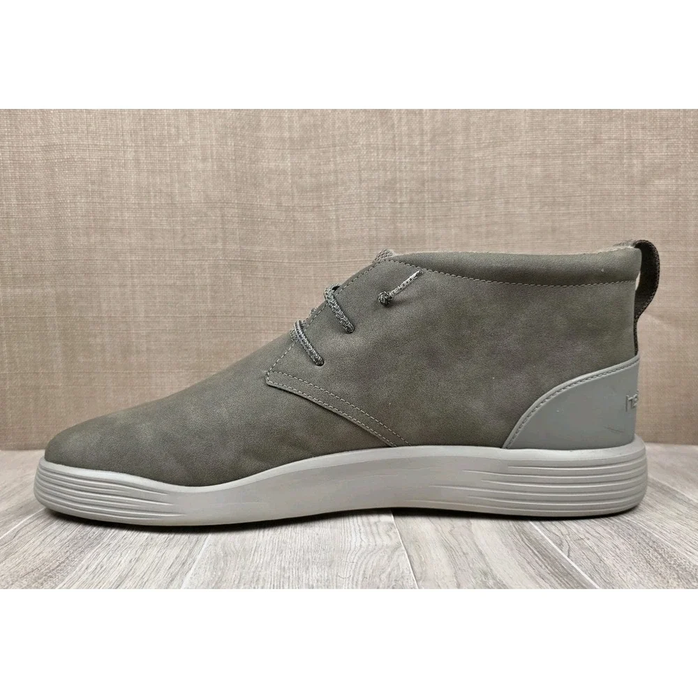 Hey Dude Jo Faux Leather Chukka Ankle Boots Light Tan Nut Men's Size 14 Shoes